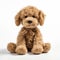 Delicate Precision: A Tan Stuffed Dog In The Style Of Douglas Smith