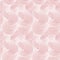 Delicate seamless abstract floral pattern created of dense geometric flowers in baby pink.