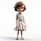 Delicate Shading: A Youthful Disney Character In Vray Tracing Style