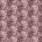 Delicate silhouette of graceful roses on a beige background, seamless pattern