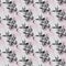 Delicate silhouette of graceful roses on grey background, seamless pattern