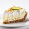 Delicate Slice Of Samosa Key Lime Pie: Uhd Image With Afro-caribbean Influence