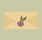 delicate vintage envelopes with floral elements