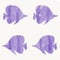 Delicate watercolor picture, seamless pattern blue fishes on a light background