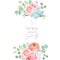 Delicate wedding floral vector design card