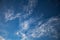 Delicate wispy clouds on a blue sky. Sky Replacement Resource