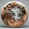Delicate Wooden Sculpture Of Fantasy World With Trees And Swirling Vortexes