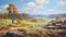 Delicately Detailed Australian Landscape Painting With Unreal Landscapes