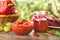 Delicious Ajvar served in bowl on table