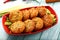 Delicious aloo tikki from Indian cuisine,