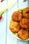 Delicious aloo tikki from Indian cuisine,