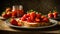 Delicious appetizing bread traditional strawberry jam the table vitamins kitchen