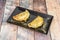 Delicious Argentinian empanadas covered with egg yolk with lots of oregano