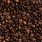 Delicious background with coffee beans. Ai generation.