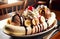 A Delicious Banana Split Sundae with Ice Cream and a Cherry