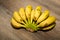 delicious bananas on a wooden table 2