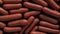 Delicious Bangers Meat Product Horizontal Background.