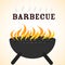 Delicious barbecue grill design, vector illustration eps10 graph