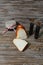 Delicious and beautiful cheese Boulette on a beautiful wooden background