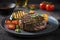 Delicious Beef Grill Steak on Table for Food Lovers.