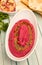 Delicious Beetroot Hummus - healthy and tasty dip / appetizer