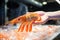Delicious Boiled Orange Shrimp - Seafood Cuisine Ready for Consumption