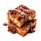 Delicious Brownies With Chocolate Syrup And Caramel