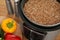 Delicious buckwheat in modern multi cooker and vegetables