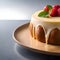 Delicious cake with fruits - ai generated image