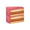 Delicious cake sweet portion icon