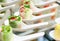 Delicious canapes platter food, catering food, finger food, appe