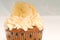 Delicious carrot cake cupcake