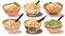 Delicious Cartoon Asian Noodle Ramen for Your Next Food Blog Post.