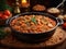 Delicious Cassoulet hearty stew made with white beans pork and duck confit, food