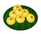 Delicious Charming Moon or Rice Flour Dumplings with Egg Yolks