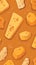 Delicious Cheddar Cheese Vertical Background Illustration.