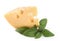 Delicious cheese with basil