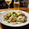 Delicious Cheesy Dumplings Pair Perfectly With A Refreshing Glass Of Beer