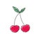 Delicious cherry organic fruit nutrition
