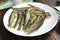 Delicious Chinese Food Macau Macao China Cantonese Cuisine Fried Fish Crispy Crey Mullet Fresh Seafood Restaurant Dish Dinner Meal