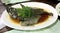 Delicious Chinese Food Macau Macao China Macanese Cuisine Hot Fresh Steamed Fish Dish lunch dinner meal Soy Sauce