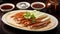 Delicious Chinese Peking Duck, classic roasted duck dish from Beijing