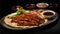 Delicious Chinese Peking Duck, classic roasted duck dish from Beijing