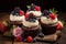 Delicious Chocolate Cupcakes with Fresh Berries
