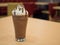 Delicious chocolate frappe