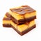 Delicious Chocolate Fudge Cheese Bars With Caramel Drizzle