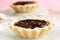 Delicious chocolate tarts