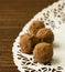 Delicious chocolate truffles