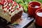 Delicious Christmas cake, festive holiday treat