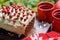 Delicious Christmas cake, festive holiday treat